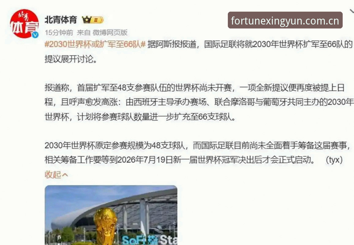 2030世界杯扩军至66队深度解析：中国男足的机遇与挑战